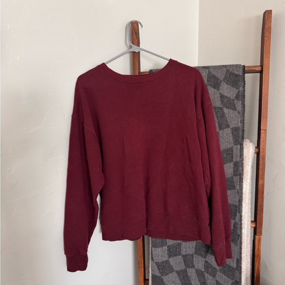 Cotton On Deep Red Crew Neck Sweater